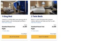 Park Hyatt Bangkok Example Award Pricing